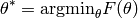 \theta^* = \text{argmin}_\theta F(\theta)