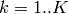 k=1..K