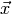 \vec{x}